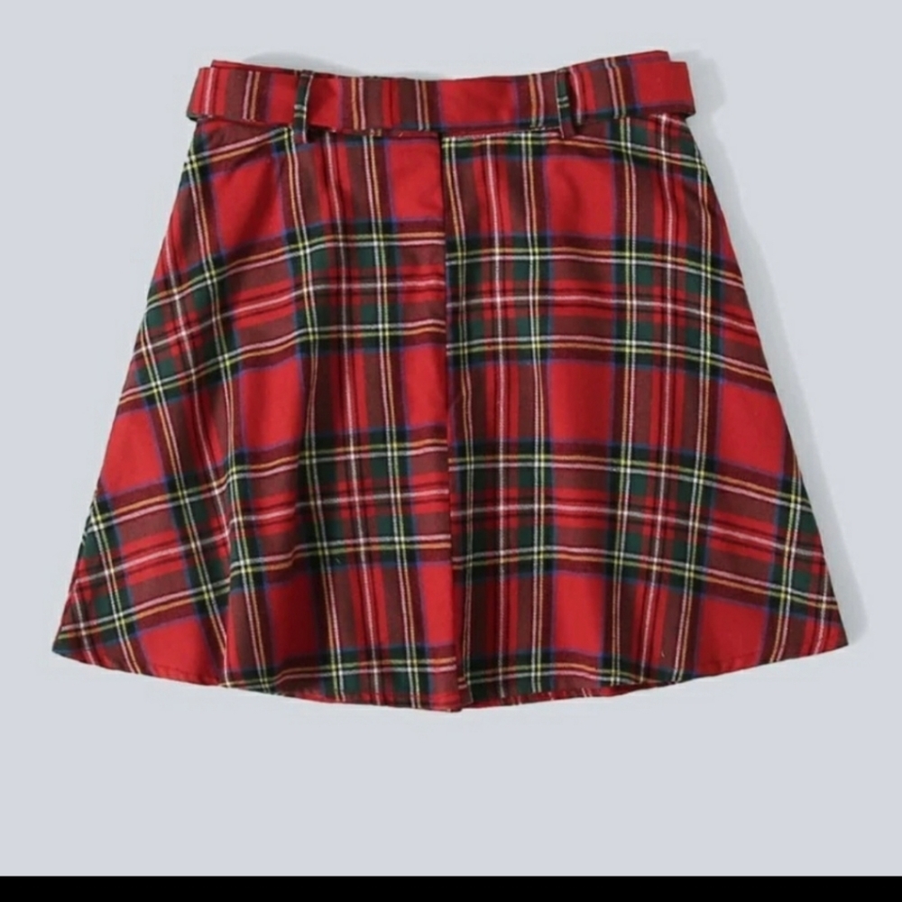 1 large left❤New boutique Tartan A-line skirt - Picture 4 of 10